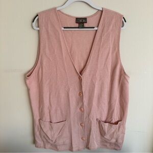 Vintage pink sweater vest